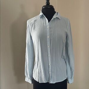 LOFT Light Blue Button-Down Shirt